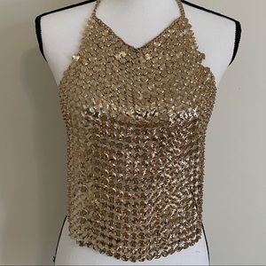 Baby gold chain top one size .